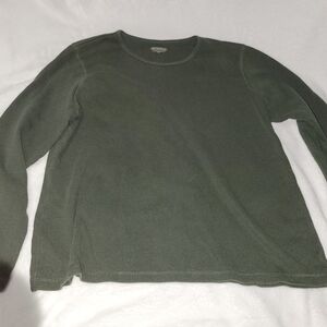 Olive Green Long Sleeve Top